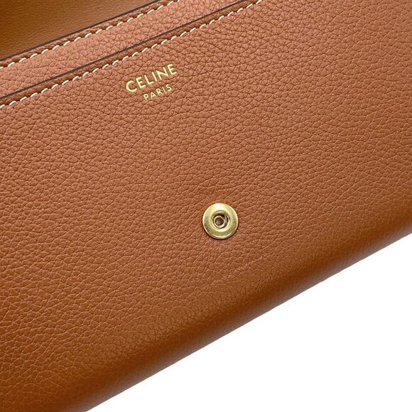 CELINE Brown Leather Wallet - Picture 9 of 15